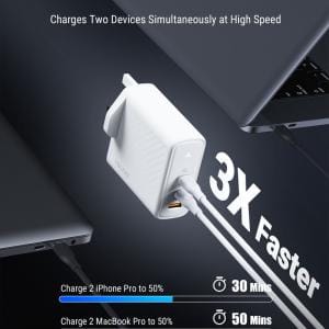 VOLTME|Revo 140 PD140W (USB-Cx2+USB-A) 三端口快速充電器 (英規) - Image 4